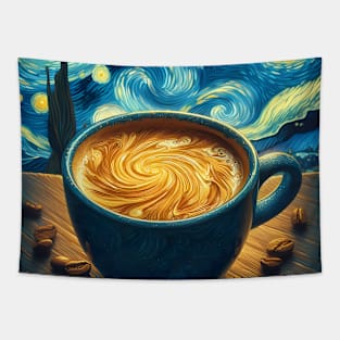 A Sip of Starry Night: Van Gogh for Coffee Lovers Tapestry