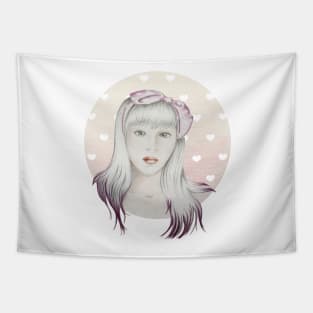 Girl Pink Tapestry