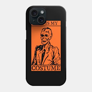 vintage zombie costume for Halloween Phone Case