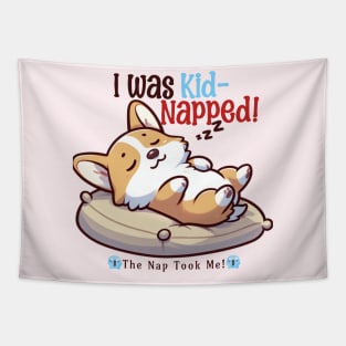 Sleeping, Kid-napped, Holiday Tapestry