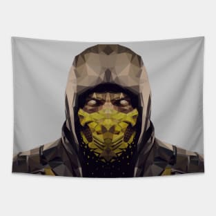 Scorpion in Lowpoly Style Tapestry