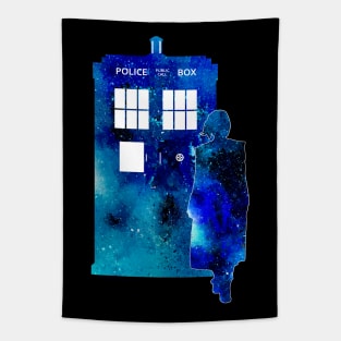 The 13th Doctor with the TARDIS Tapestry