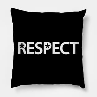 Respect typography design Pillow