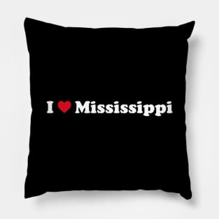 I ❤️ Mississippi Pillow