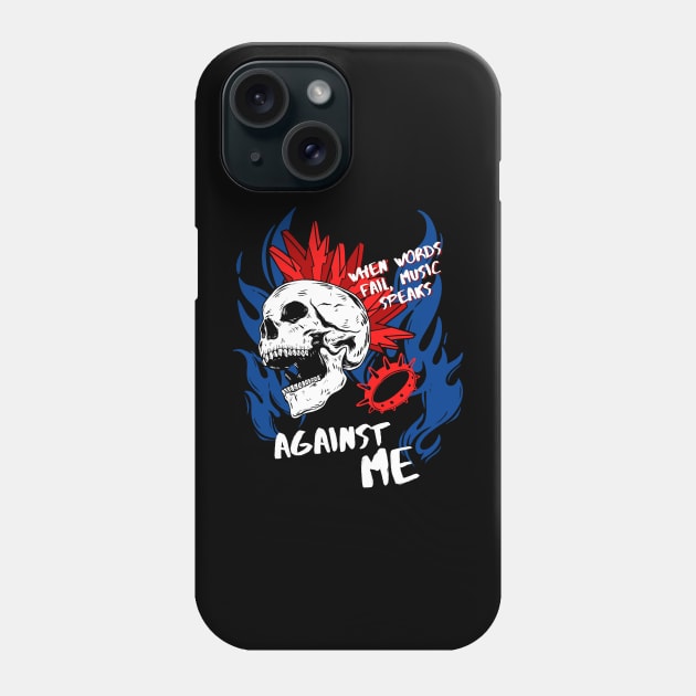 against me ll music speaks Phone Case by daley doodles