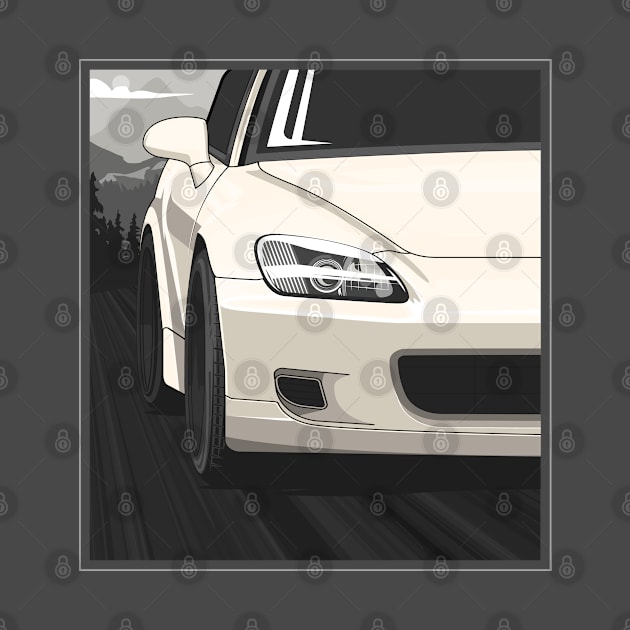 Honda S2000 AP1 Rolling - Platinium White by wearapex