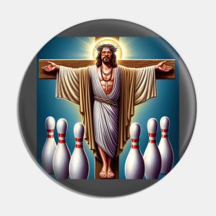 The Dude as Jesus Pin