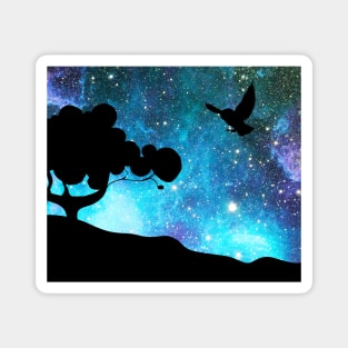 Owl and stars Magnet