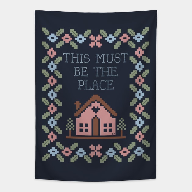 Talking Heads - This Must Be The Place Tapestry by JoannaPearson