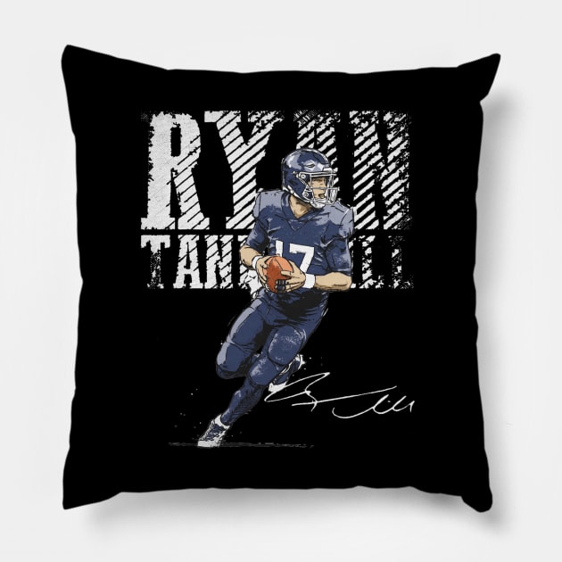 Ryan Tannehill Tennessee Bold Pillow by Buya_Hamkac