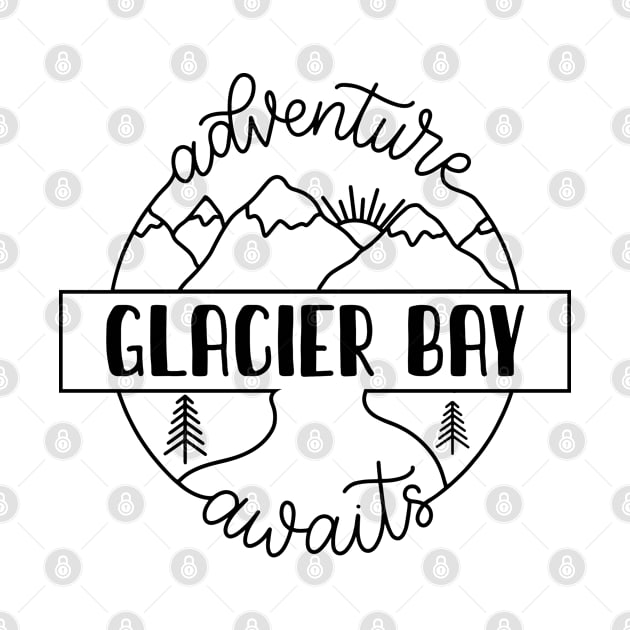 Glacier Bay national park camping gift. Perfect present for mother dad friend him or her by SerenityByAlex