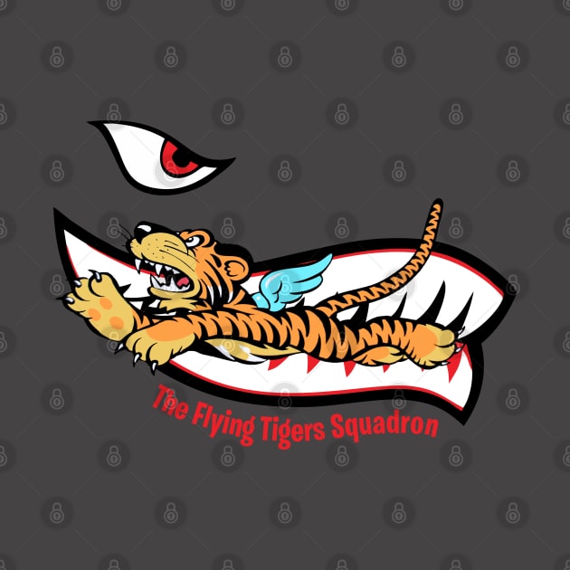 Flying Tigers Squadron Vintage Insignia by copacoba