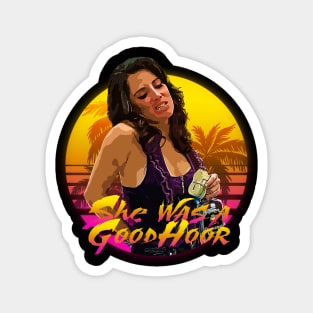 SHE WAS A GOOD HOOR: Roxy 90s Sun Magnet