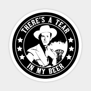 Hank Williams Sr - There's a Tear in My Beer Magnet