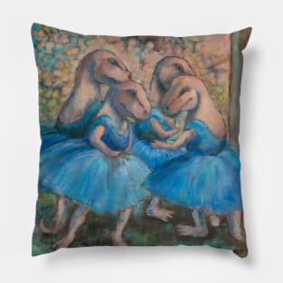 Dinos in Blue Pillow