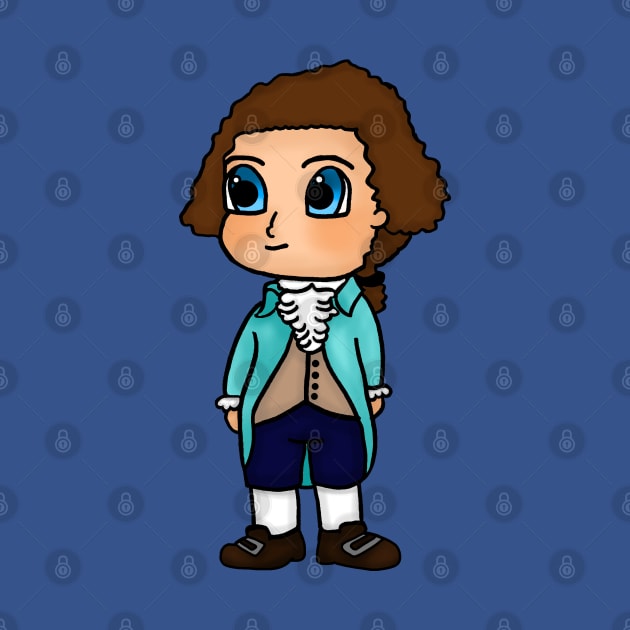 Chibi Thomas Jefferson - Large Design by Aeriskate