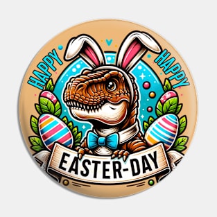 Happy Easter Day T-Rex Pin