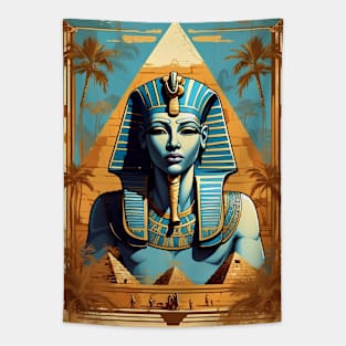 Pharaoh From Ancient Egypt Tapestry