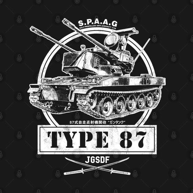 Type 87 Self-Propelled Anti-Aircraft Gun by rycotokyo81