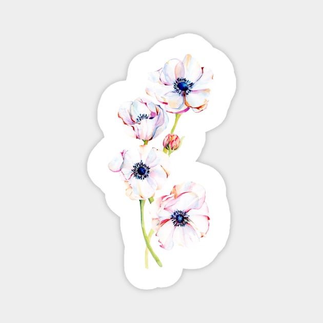Asymmetrical Anemones Magnet by QuirkybyDesign