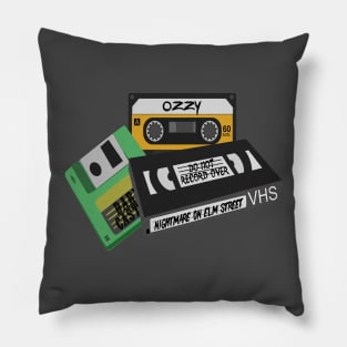 Retro Music and Movies Pillow