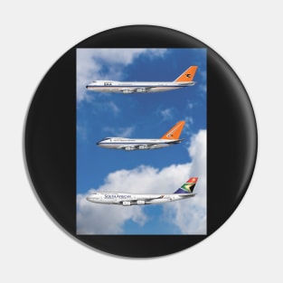 South African Airways Livery of 747 Jets Pin