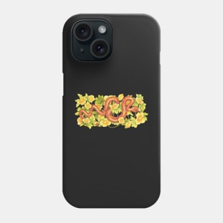 Corn Snake and Celadine Poppy Phone Case