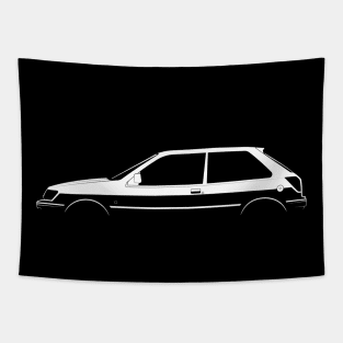 Ford Fiesta XR2i Mk III Silhouette Tapestry