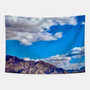 Blue Skies and Mountains in Eilat Tapestry