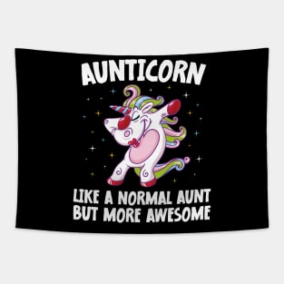 Aunticorn Like A Normal Aunt But More Awesome Dabbing Unicorn Tapestry