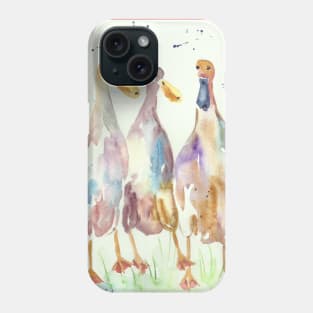 Three Funny Ducks Phone Case