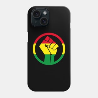 Black Power Fist, black lives matter, black history, Africa colors Phone Case