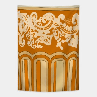 Orange Yellow Moroccan Tea Cup - ATAY Cup - Traditional Moroccan Tea Cup Tapestry