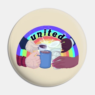 One Nation Under Coffee Pin