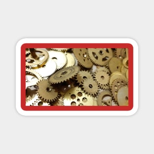 Steampunk, engineering, technology, abstract,  mechanical, abstract, futuristic, gears, background, industrial Magnet