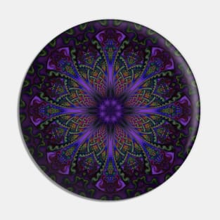 Fractal Mandala Pin