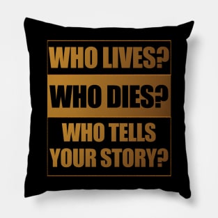 Straight Outta Hamilton - Block Lettering Pillow