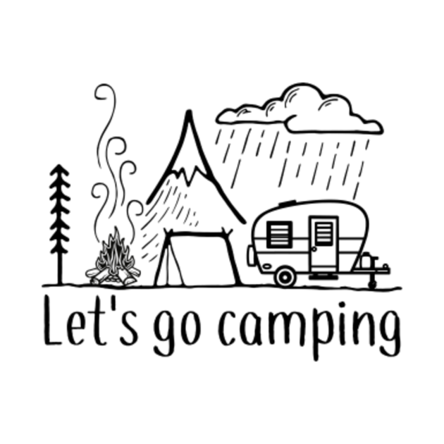 Let_s go camping Camping Kids TShirt TeePublic