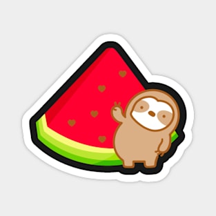 Cute Thanks A Melon Thank You Sloth Magnet