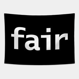 Fair Minimal Typography White Text Tapestry