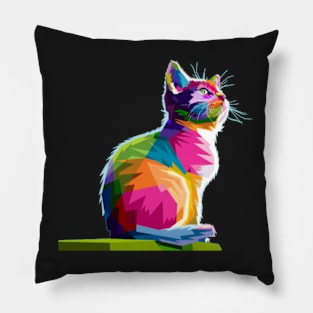 Cat t-shirt design multicolor Gift T-Shirt Pillow