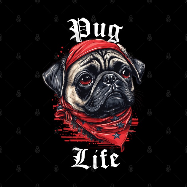 Pug Life - Dark Colors by Astroman_Joe