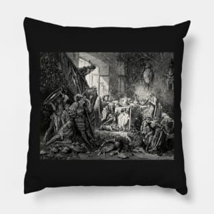 The Sleeping Court - Gustave Dore Pillow