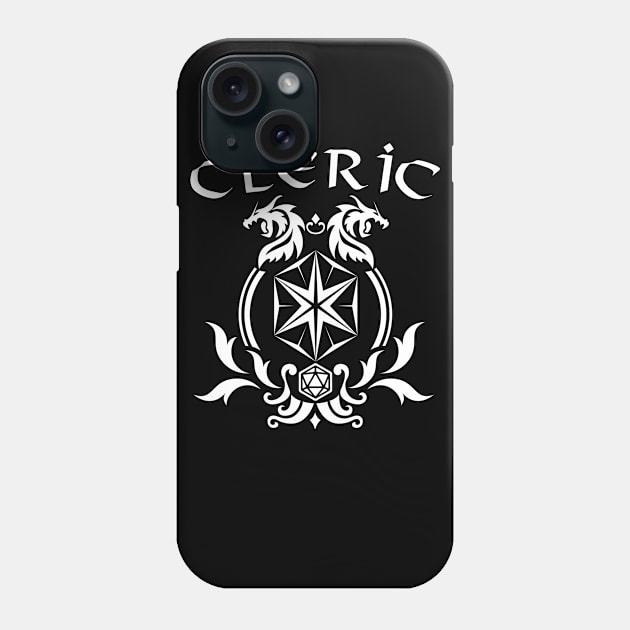 DnD Cleric Class Symbol Print Phone Case by DungeonDesigns