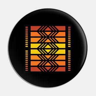 “Dimensional Morphing” - V.4 Orange - (Geometric Art) (Dimensions) - Doc Labs Pin