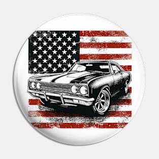 Muscle American Car Pin