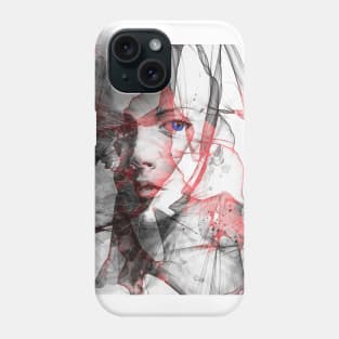 Black and White Woman Phone Case