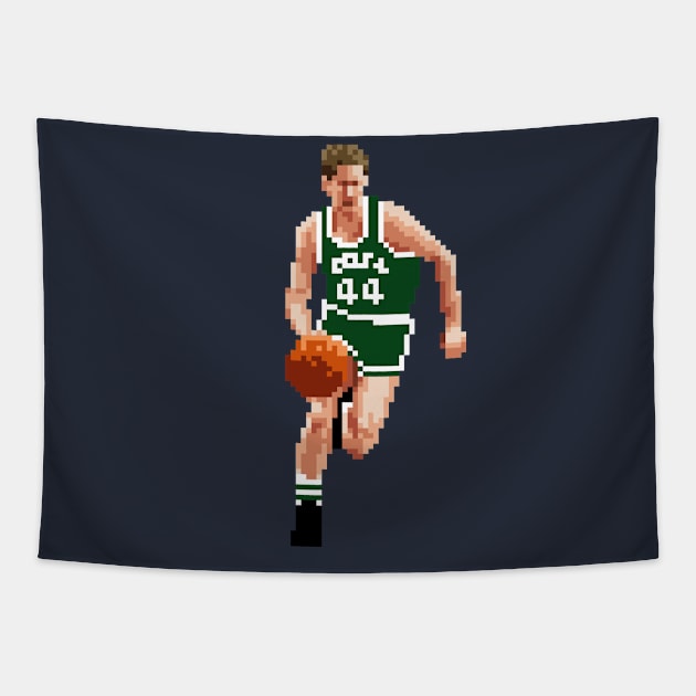 Danny Ainge Pixel Dribble Tapestry by qiangdade