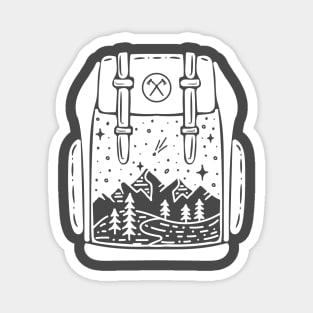 Travel / Hiking Backpack Magnet