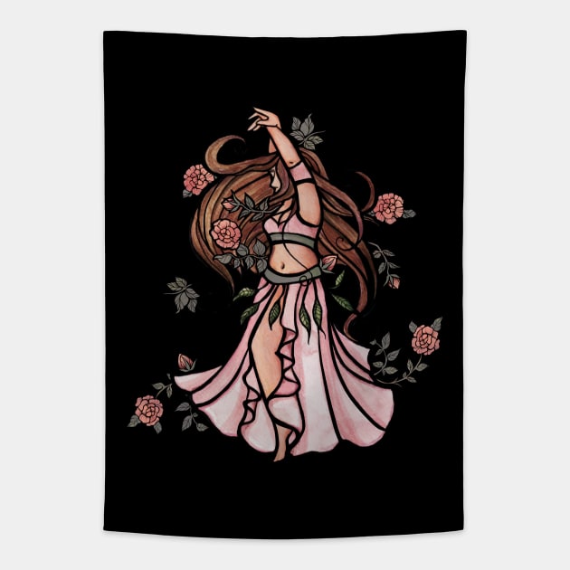 Belly Dancer Tapestry by bubbsnugg